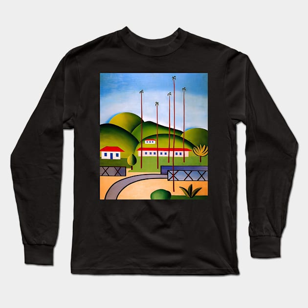 cityscape - Tarsila do Amaral Long Sleeve T-Shirt by Kollagio